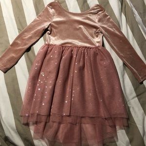 Glitter Velour Tutu Tulle Long-Sleeve Dress from Cat & Jack🌸